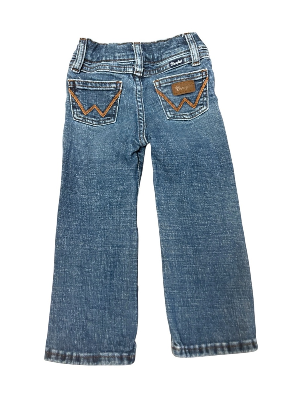 Wrangler Stitched Back Pocket Blue Cowboy Western Bootcut Jeans Toddler size 2T